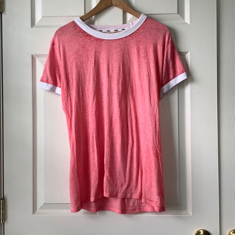 Victoria’s Secret PINK Oversized Coral Tee
